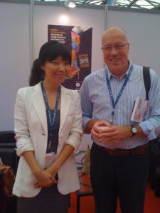 Dr Wilkinson with Bonnie Wu of the ACLE/APLF team