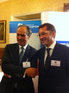 Mr Mauro Magnaguagno of TFL Italia SpA and Mr Gustavo Gonzalez-Quijano of Cotance