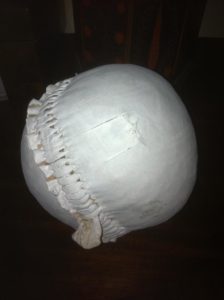 An alum tanned ceremonial soccer ball from Japan